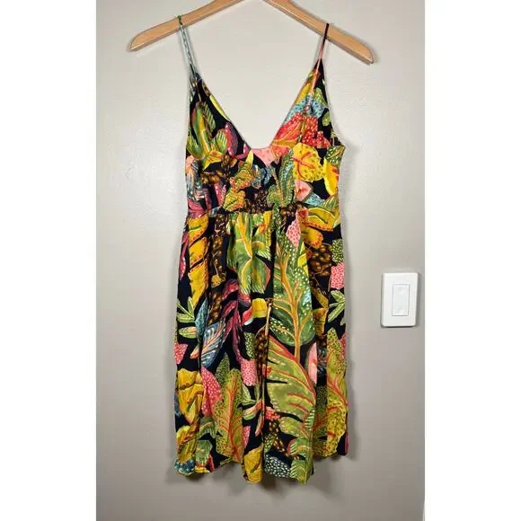 Vintage Farm Rio Tropical Mini Dress size L - Picture 3 of 10